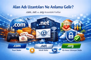 Alan Adı Uzantısı Nedir? .com, .net ve .org Arasındaki Fark