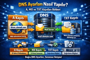DNS Ayarları Nasıl Yapılır? A, MX ve TXT Kayıtları Rehberi