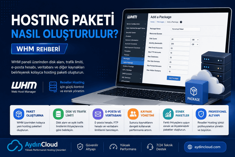 Hosting Paketi Nasıl Oluşturulur