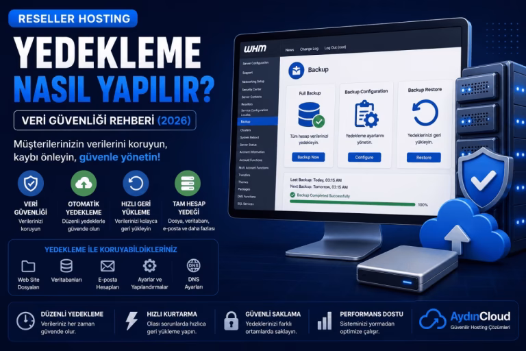 Reseller Hosting’de Yedekleme Nasıl Yapılır? (2026 Rehberi)