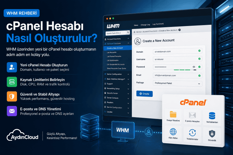 cPanel Hesabı Oluşturma