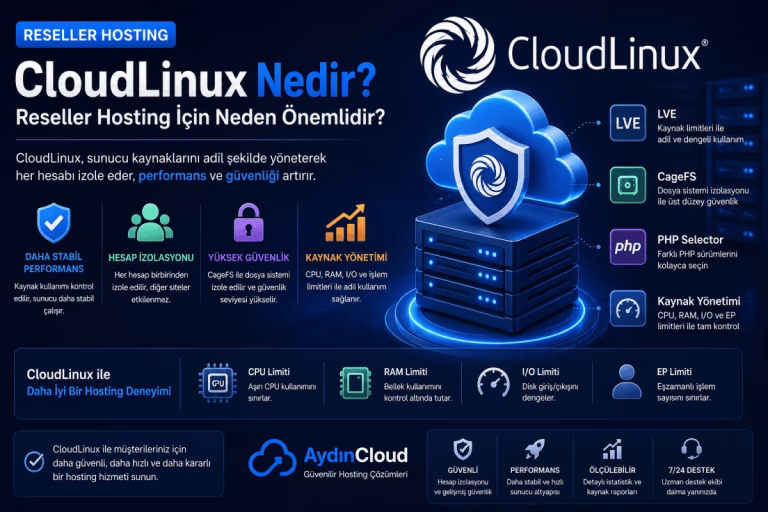 CloudLinux Nedir? Reseller Hosting İçin Neden Önemlidir?