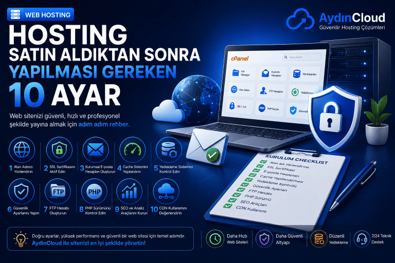 Hosting Aldıktan Sonrası