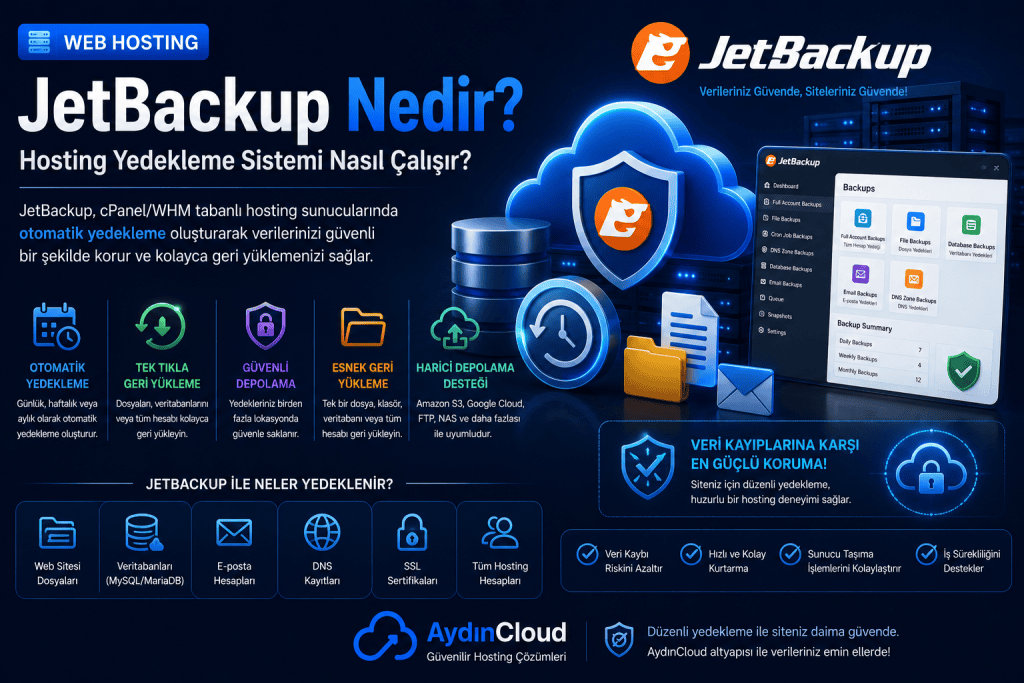 JetBackup Nedir? Hosting Yedekleme Sistemi Nasıl Çalışır?