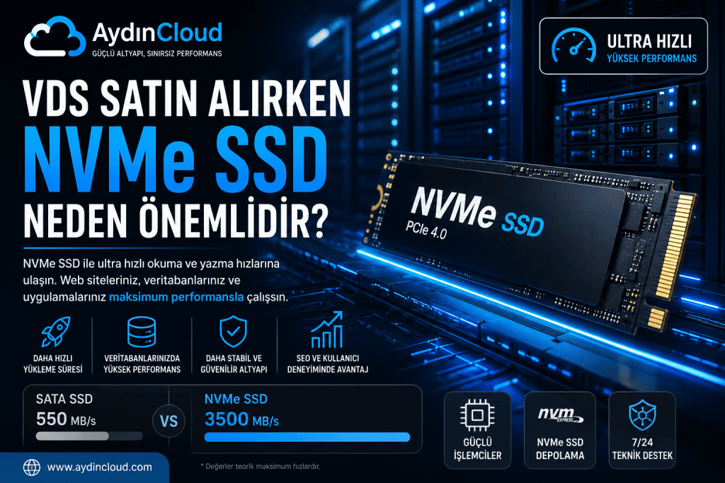 VDS Satın Alırken NVMe SSD Neden Önemlidir?