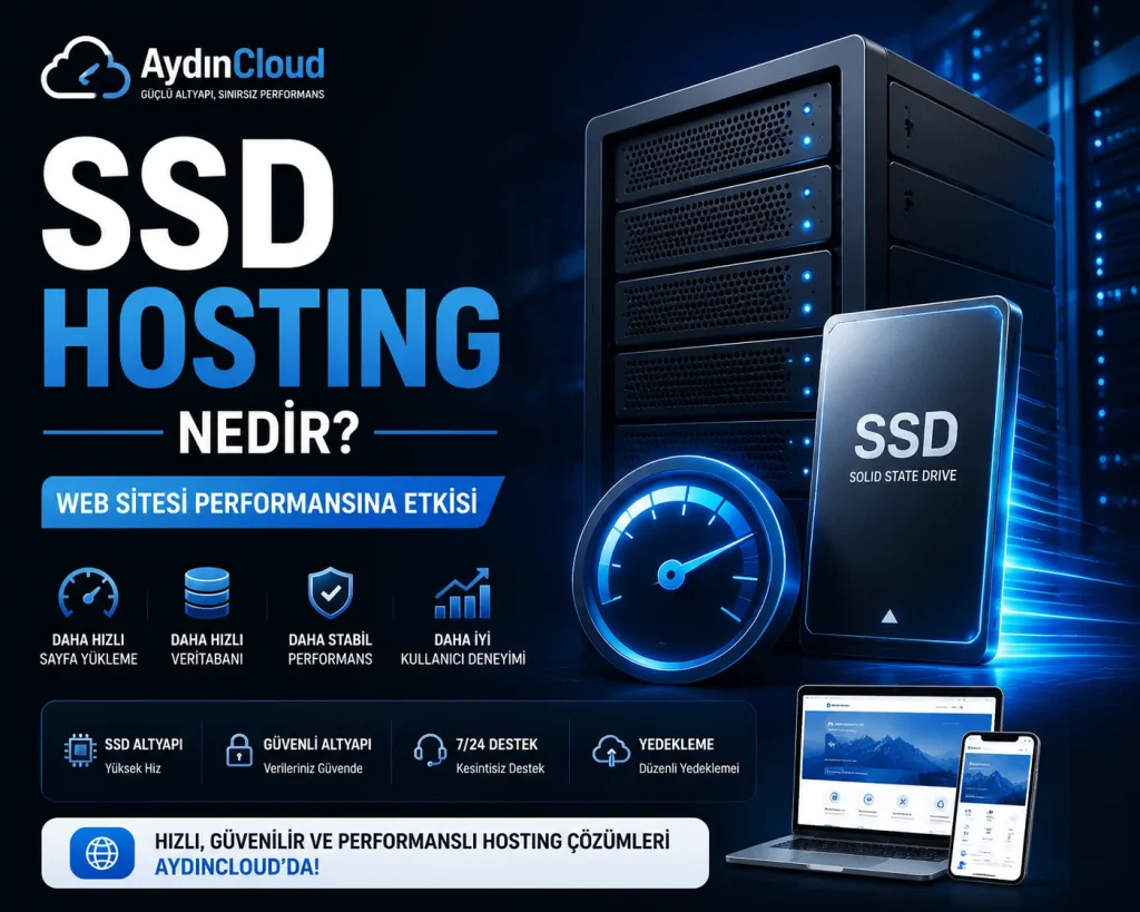 SSD Hosting Nedir? Web Sitesi Performansına Etkisi