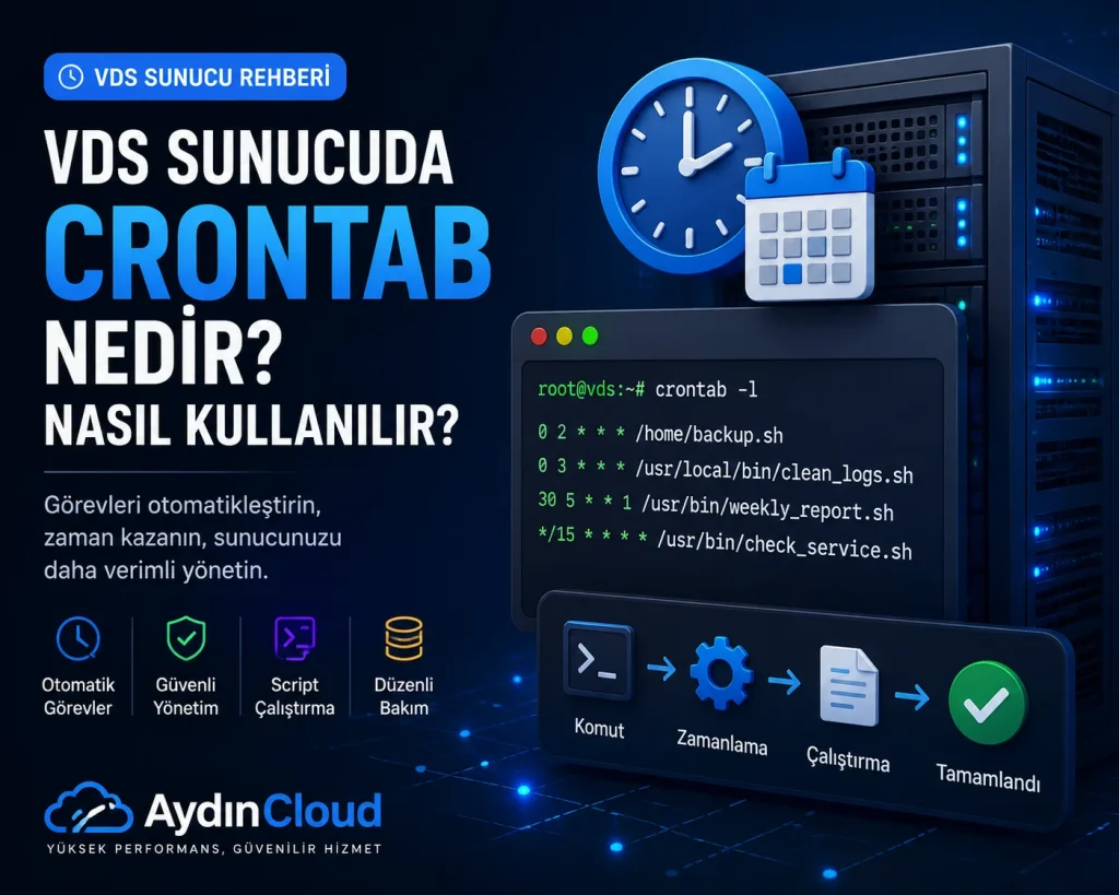 VDS Sunucuda Crontab Nedir? Nasıl Kullanılır?