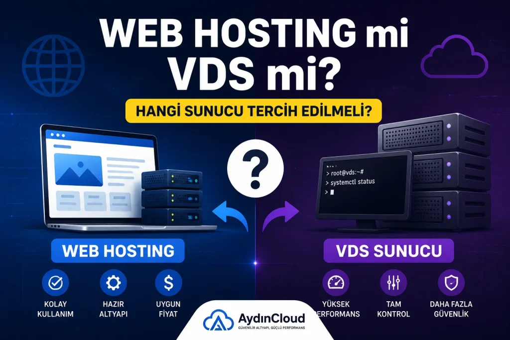 Web Hosting mi VDS mi? Hangi Sunucu Tercih Edilmeli?