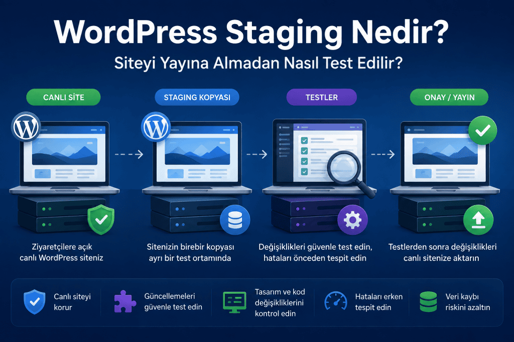 WordPress Staging Nedir? Siteyi Yayına Almadan Nasıl Test Edilir?