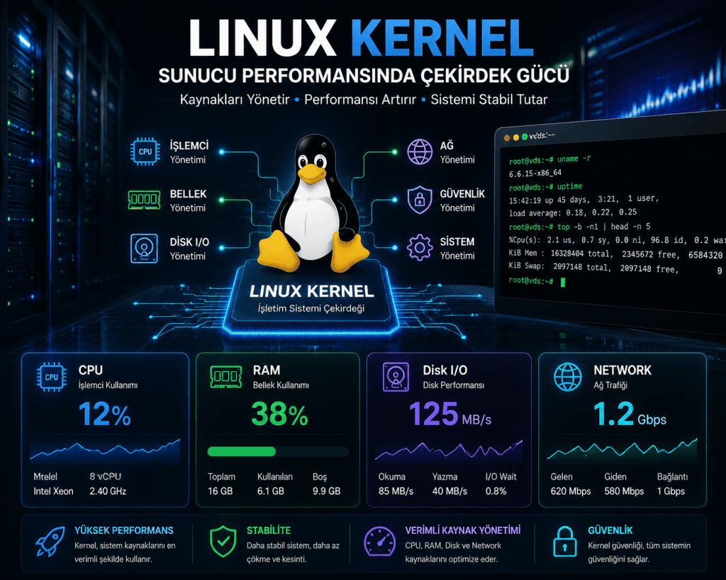 Kernel Nedir Sunucu Performansında Çekirdek Gücü