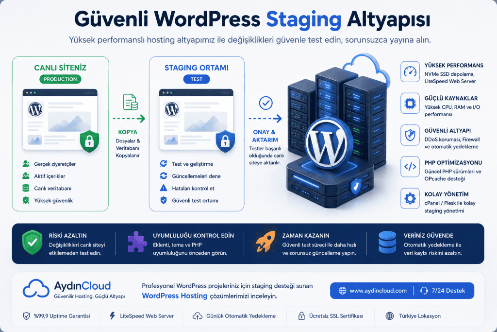 WordPress Staging Güvenli Altyapısı