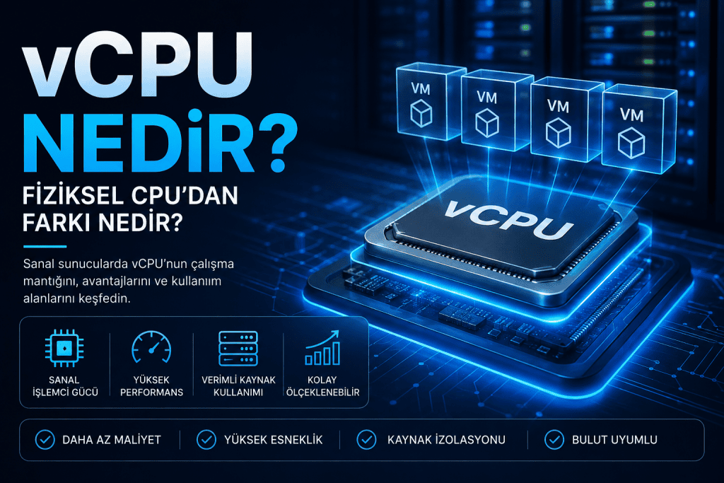 vCPU Nedir? Fiziksel CPU’dan Farkı Nedir? (2026 Rehberi)