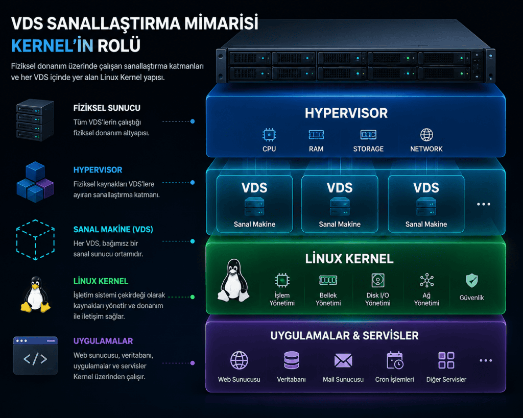 Kernel Nedir VDS Sanallaştırma Mimarisinde Kernelin Rolü
