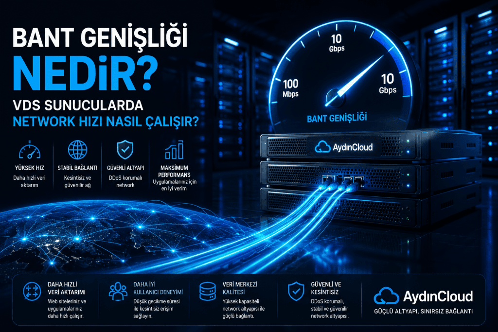 Bant Genişliği Nedir? VDS Sunucuda Network Hızı Nasıl Çalışır?