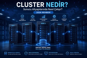 Cluster Nedir? Sunucu Altyapılarında Nasıl Çalışır? (2026 Rehberi)