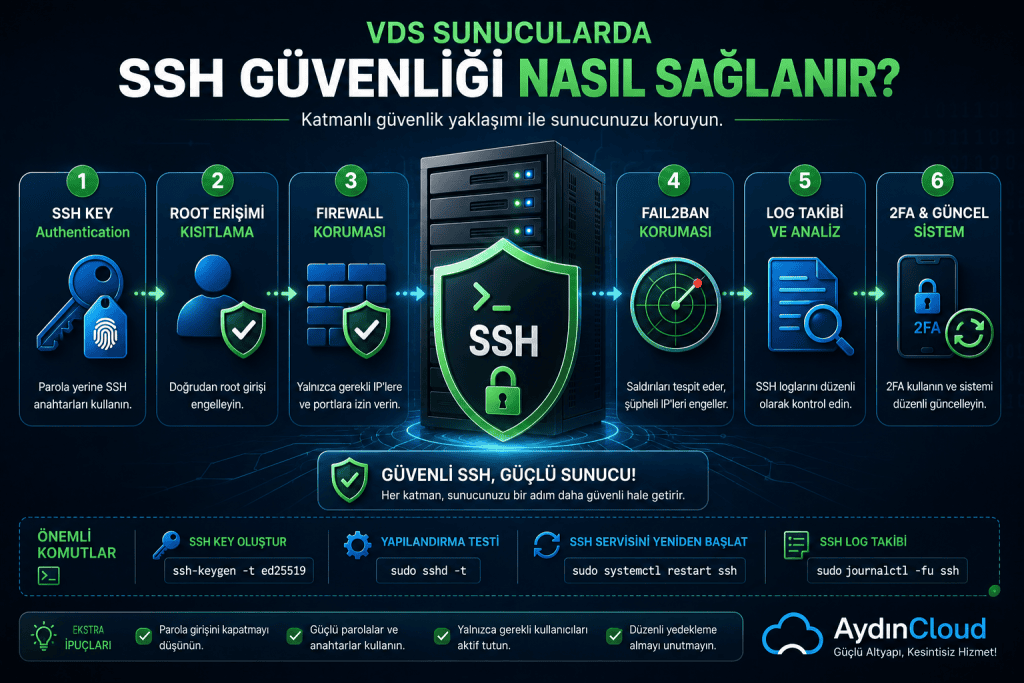 VDS SSH Güvenliği Nasıl Sağlanır