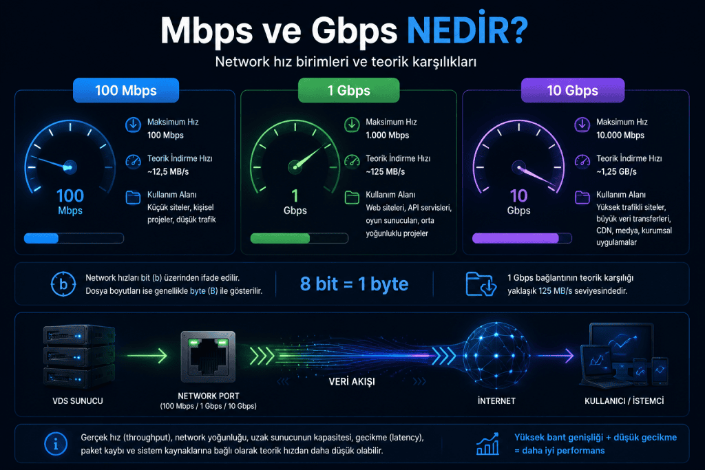 Bant Genişliği Nedir MBPS ve GBPS Nedir