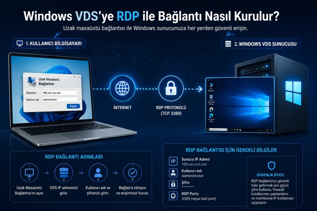 RDP Nedir VDS'ye RDP İle Bağlantı