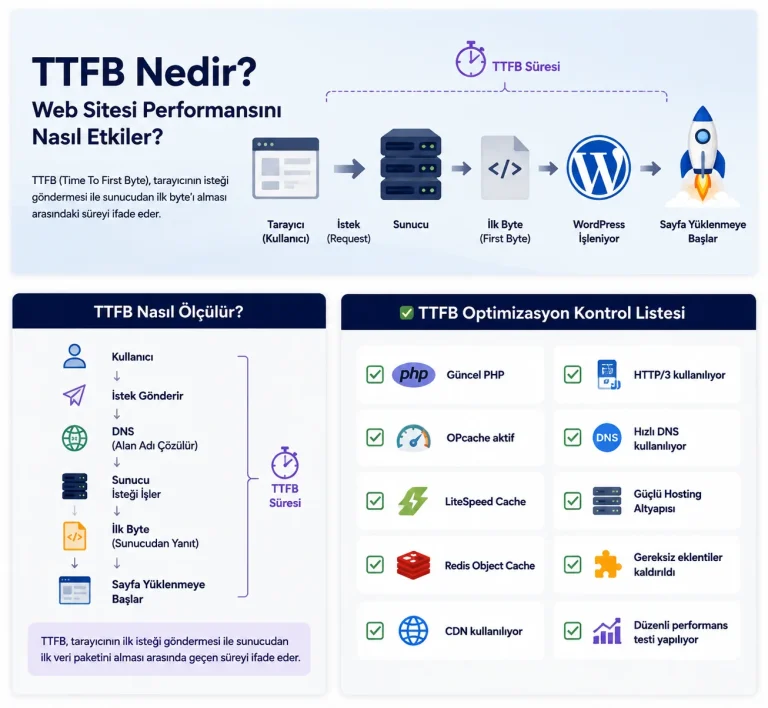 TTFB Nedir Web Sitesi Performansi