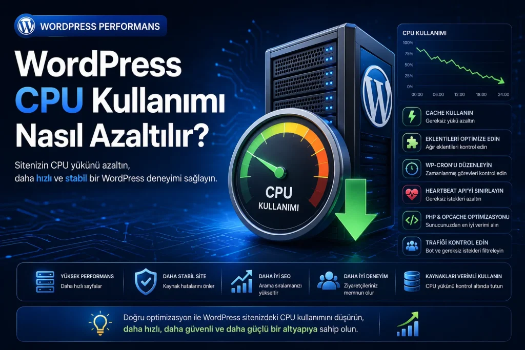 WordPress CPU Kullanımı Nasıl Azaltılır? 2026 Rehberi