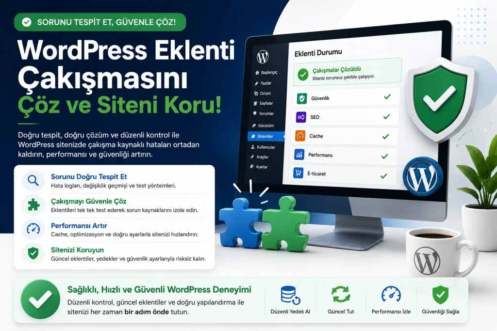 WordPress eklenti çakışmasını çözme ve siteyi güvenli tutma