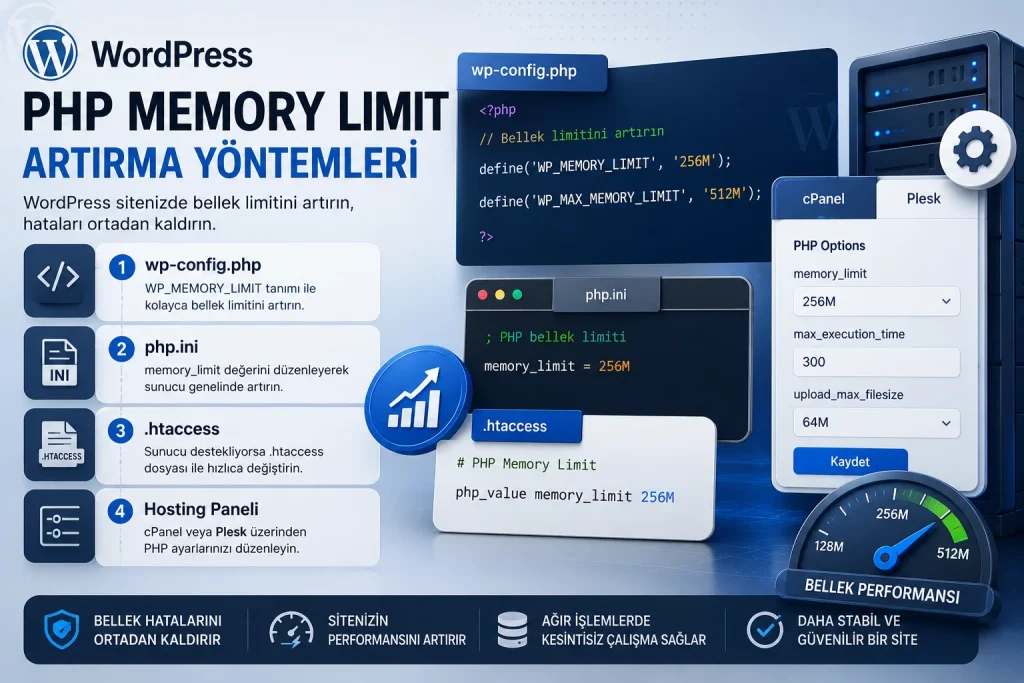 Wordpress PHP Memory Limit Artırma Yöntemleri