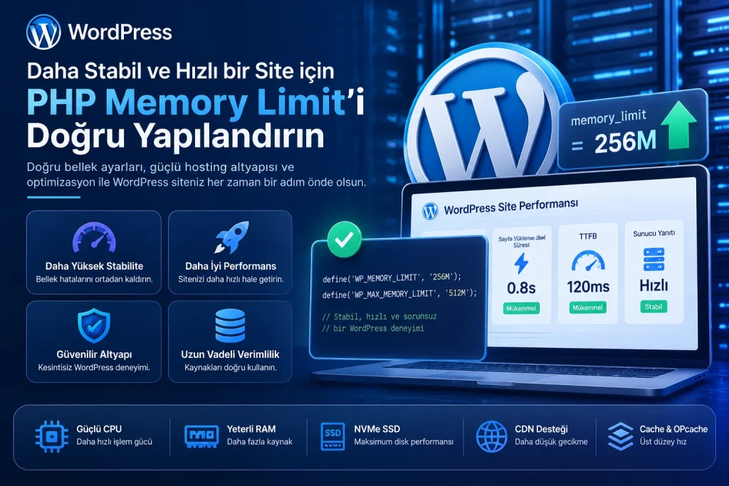 Wordpress PHP Memory Limit Doğru Yapılandırma