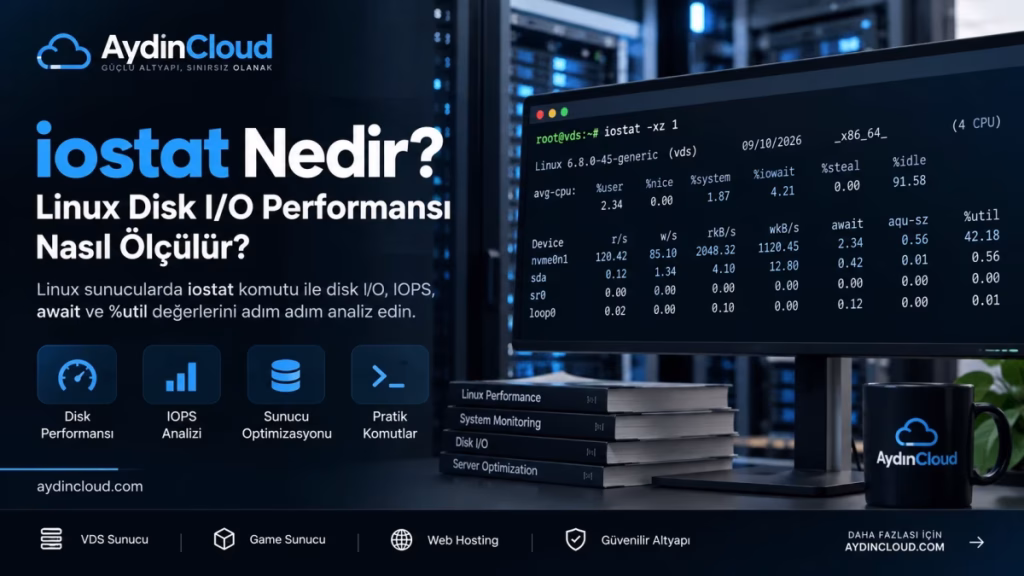 iostat Nedir? Linux Disk I/O Performansı Nasıl Ölçülür?