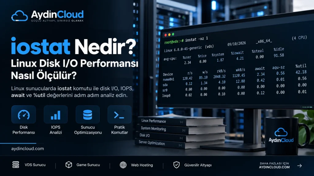 iostat Nedir? Linux Disk I/O Performansı Nasıl Ölçülür?