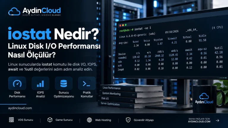 iostat Nedir? Linux Disk I/O Performansı Nasıl Ölçülür?