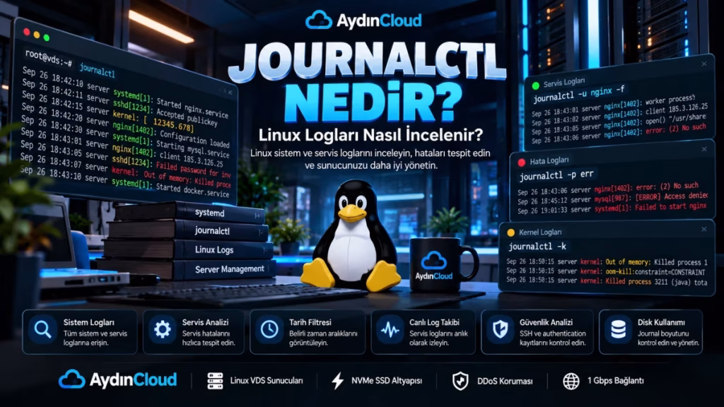 Journalctl Nedir? Linux Logları Nasıl İncelenir?