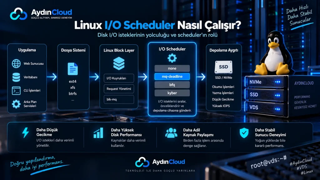 Linux I/O Scheduler nedir ve nasıl çalışır