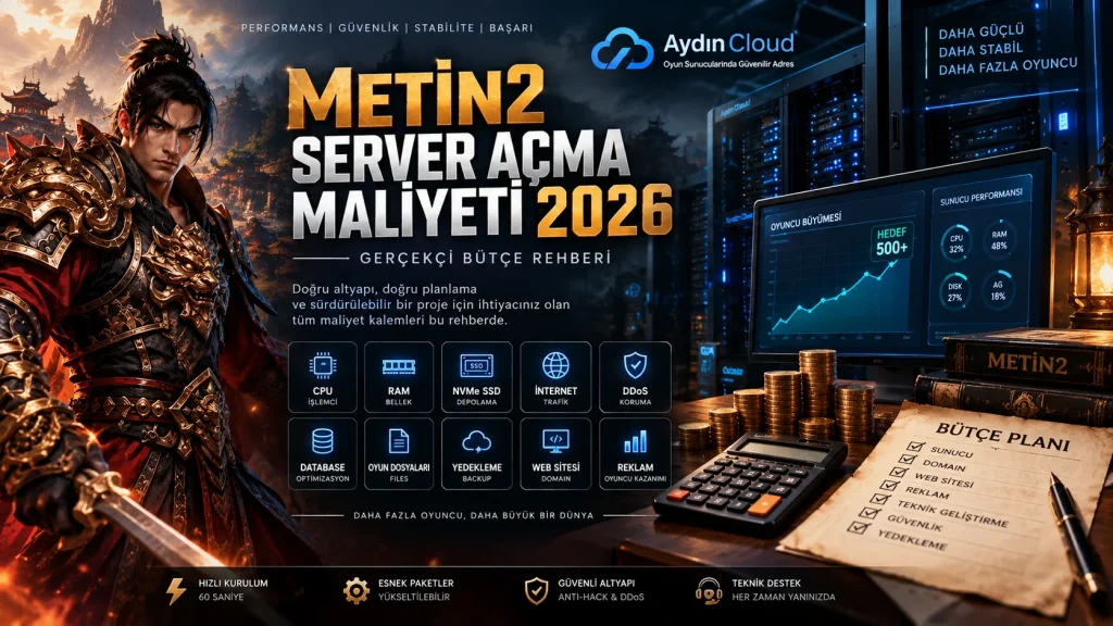 Metin2 server açma maliyeti 2026 bütçe planı ve sunucu performansı
