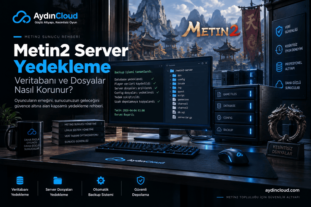 Metin2 server backup güvenliği ve geri yükleme sistemi