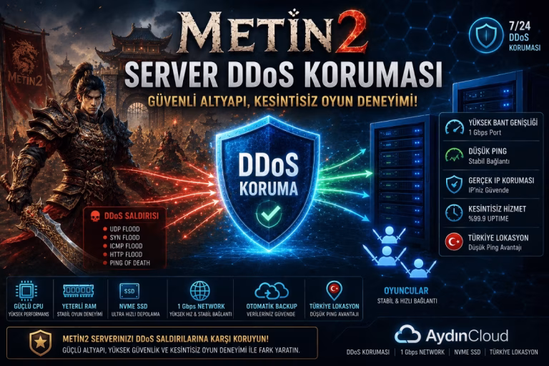 Metin2 server DDoS koruması ve güvenli network altyapısı