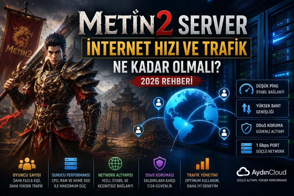 Metin2 Server Trafik İçin İnternet Hızı ve Trafik Ne Kadar Olmalı?