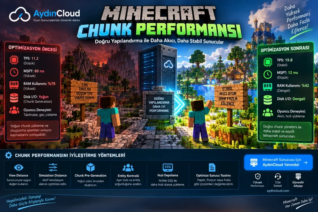 Minecraft Chunk nedir performans ve chunk optimizasyonu