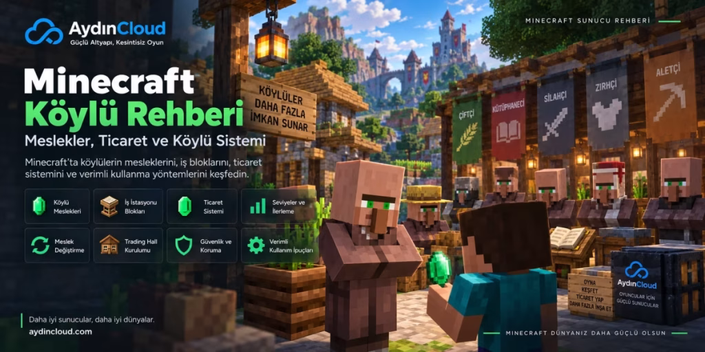 Minecraft Köylü Rehberi: Meslekler, Ticaret ve Sistem