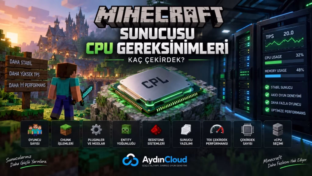 Minecraft Sunucusu CPU Gereksinimleri: Kaç Çekirdek?