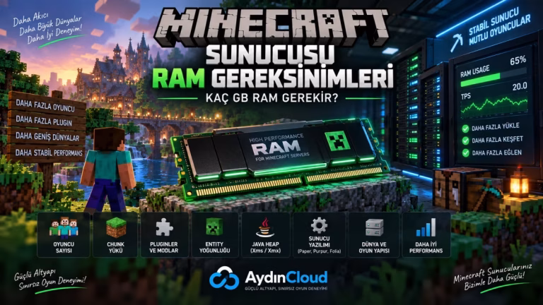 Minecraft sunucusu RAM gereksinimleri ve RAM seçimi