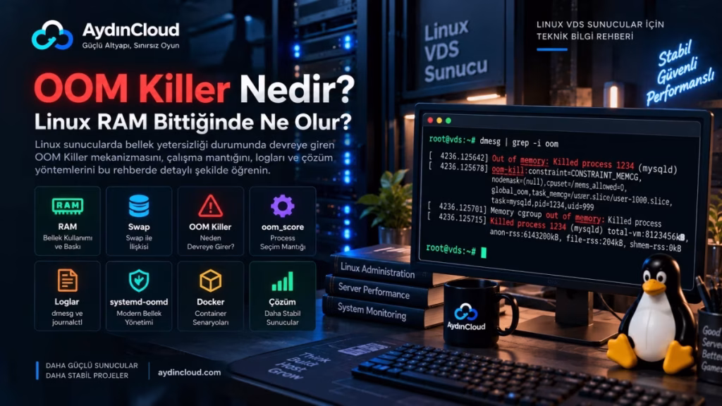 OOM Killer Nedir? Linux RAM Bittiğinde Ne Olur?