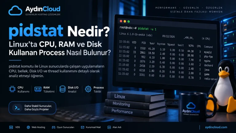pidstat Nedir? CPU, RAM ve Disk Kullanan Process Nasıl Bulunur?
