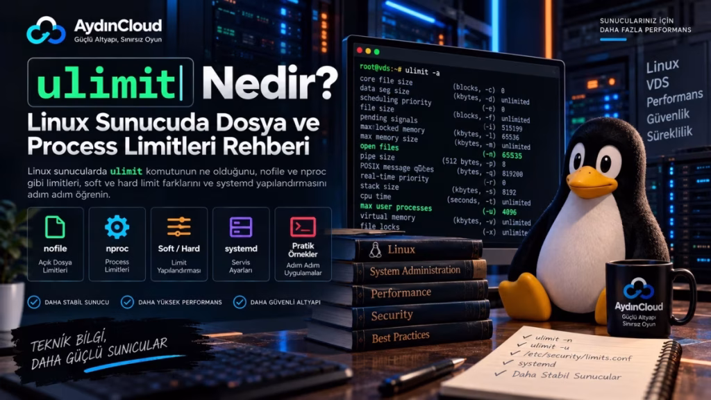 ulimit Nedir? Linux Sunucuda Dosya ve Process Limitleri Rehberi