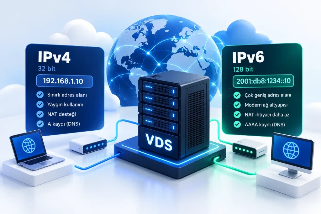 VDS IPv6 Nedir? IPv4 ve IPv6 Arasındaki Farklar