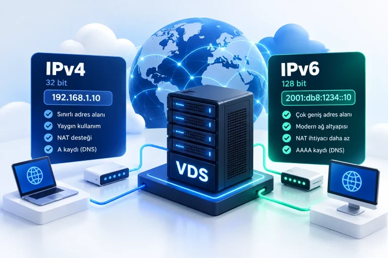 VDS IPv6 Nedir? IPv4 ve IPv6 Arasındaki Farklar