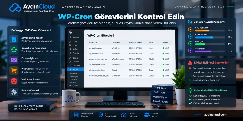 WordPress WP-Cron görevleri ve sunucu kaynak kullanımı
